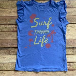 Peek 2XL size 12 Flutter Sleeve Tee